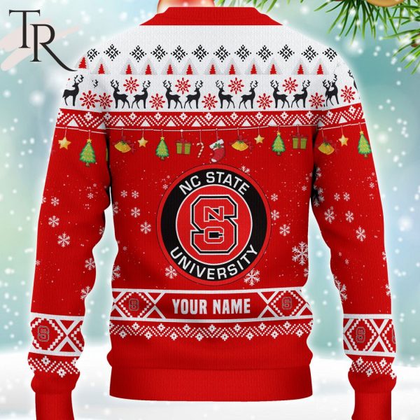 NCAA NC State Wolfpack HO HO HO Ugly Christmas Sweater