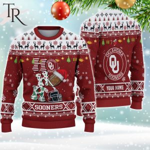 NCAA Oklahoma Sooners HO HO HO Ugly Christmas Sweater