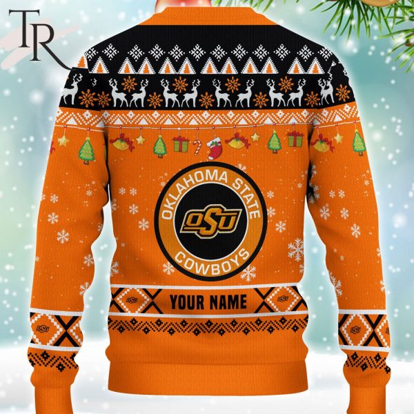 NCAA Oklahoma State Cowboys HO HO HO Ugly Christmas Sweater