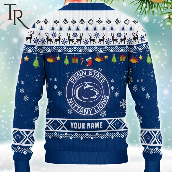 NCAA Penn State Nittany Lions HO HO HO Ugly Christmas Sweater