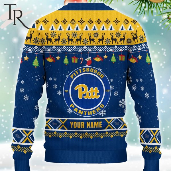 NCAA Pittsburgh Panthers HO HO HO Ugly Christmas Sweater