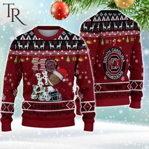 NCAA South Carolina Gamecocks HO HO HO Ugly Christmas Sweater