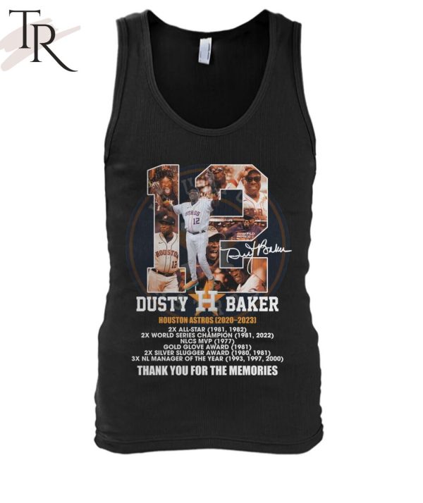 Dusty Baker Houston Astros 2020 – 2023 Thank You For The Memories T-Shirt