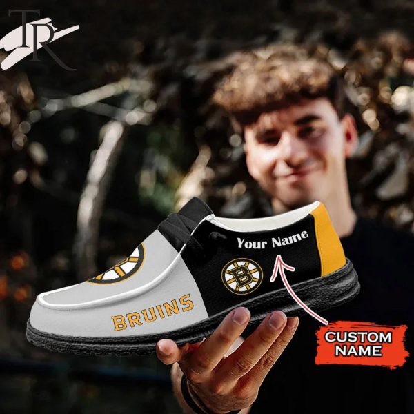 Personalized NHL Boston Bruins Hey Dude Shoes