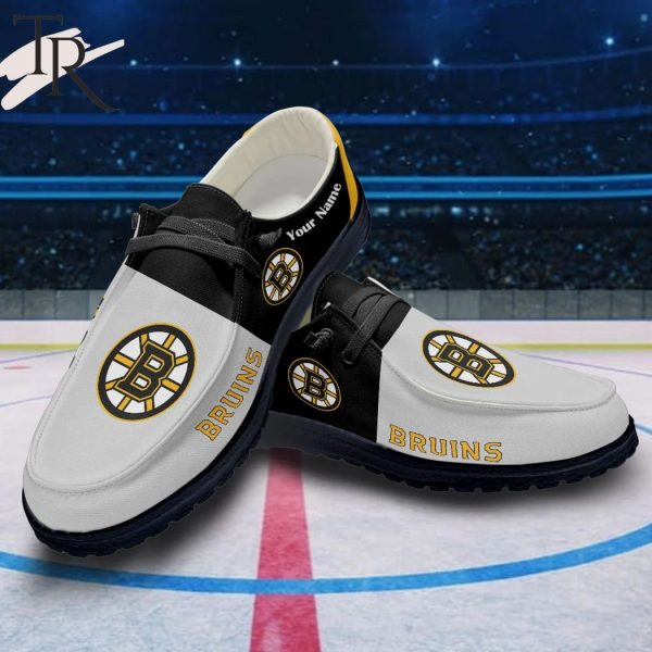 Personalized NHL Boston Bruins Hey Dude Shoes