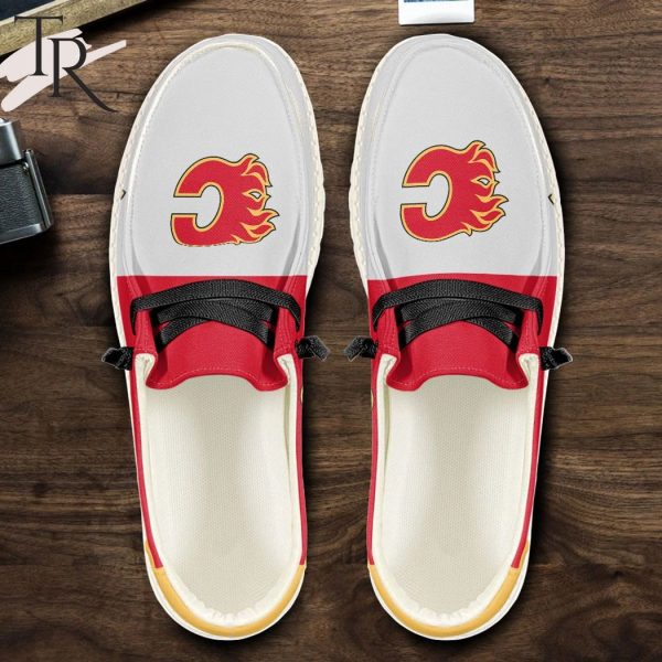 Personalized NHL Calgary Flames Hey Dude Shoes