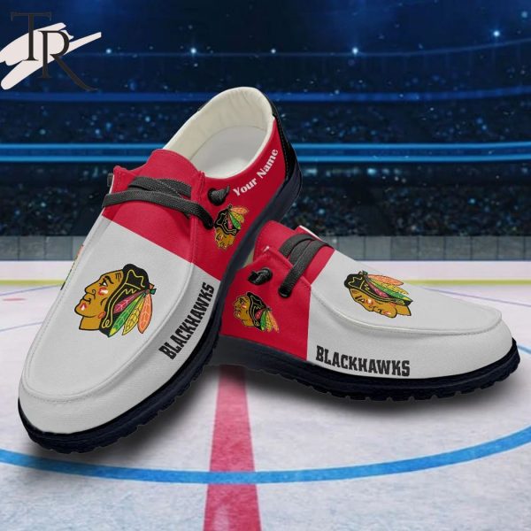 Personalized NHL Chicago Blackhawks Hey Dude Shoes