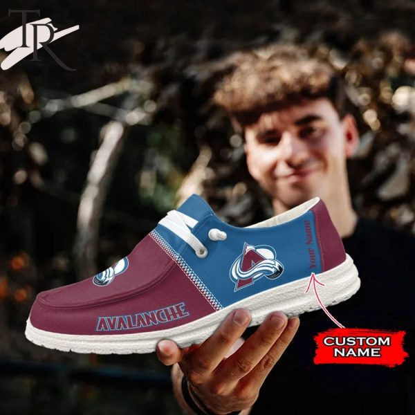 Personalized NHL Colorado Avalanche Hey Dude Shoes