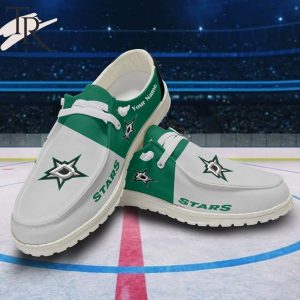 Personalized NHL Dallas Stars Hey Dude Shoes