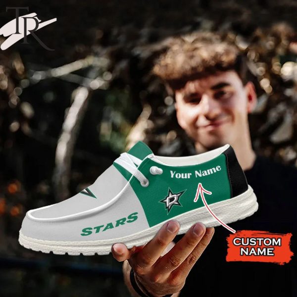 Personalized NHL Dallas Stars Hey Dude Shoes