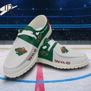 Personalized NHL Minnesota Wild Hey Dude Shoes