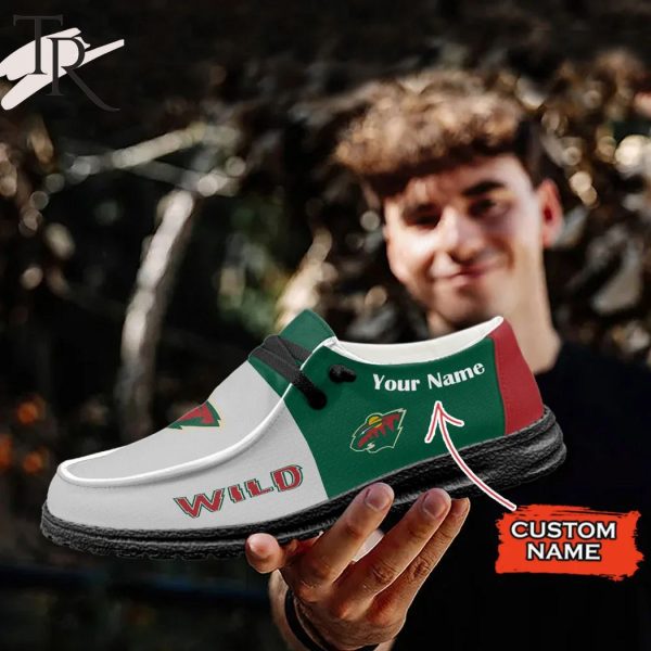 Personalized NHL Minnesota Wild Hey Dude Shoes