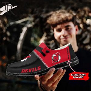Personalized NHL New Jersey Devils Hey Dude Shoes