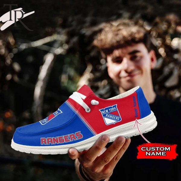 Personalized NHL New York Rangers Hey Dude Shoes