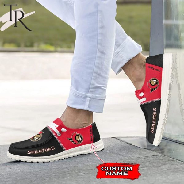 Personalized NHL Ottawa Senators Hey Dude Shoes