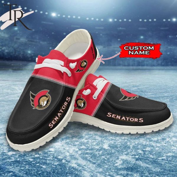 Personalized NHL Ottawa Senators Hey Dude Shoes