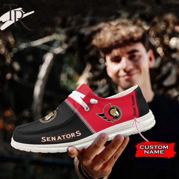 Personalized NHL Ottawa Senators Hey Dude Shoes