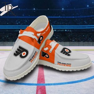 Personalized NHL Philadelphia Flyers Hey Dude Shoes