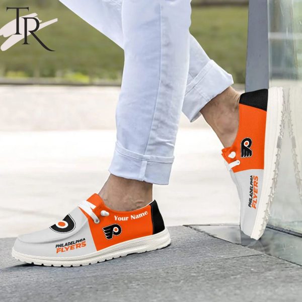 Personalized NHL Philadelphia Flyers Hey Dude Shoes