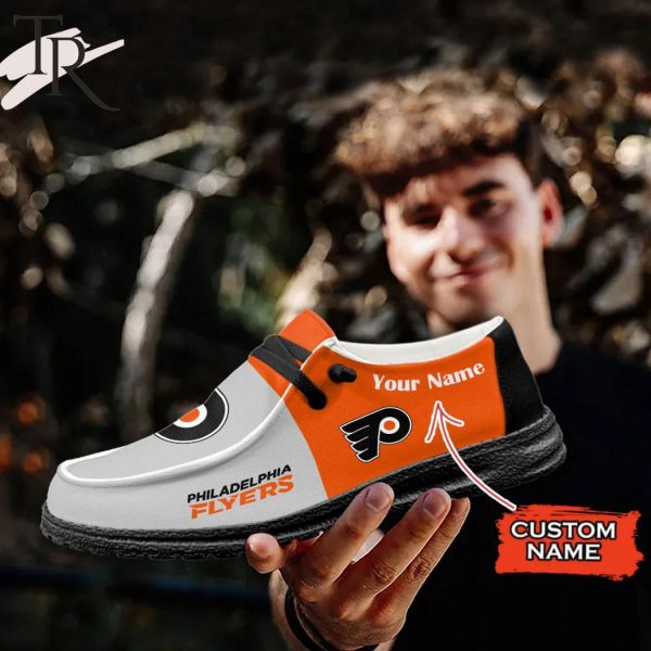 Personalized NHL Philadelphia Flyers Hey Dude Shoes