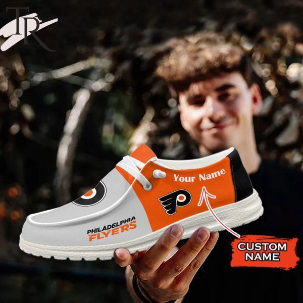 Personalized NHL Philadelphia Flyers Hey Dude Shoes