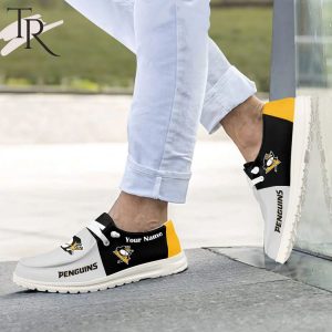 Personalized NHL Pittsburgh Penguins Hey Dude Shoes
