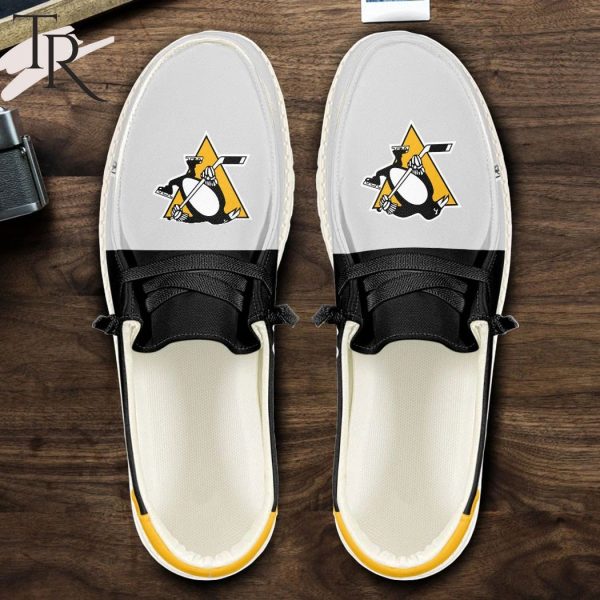 Personalized NHL Pittsburgh Penguins Hey Dude Shoes