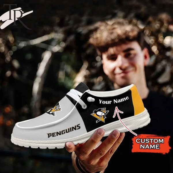 Personalized NHL Pittsburgh Penguins Hey Dude Shoes