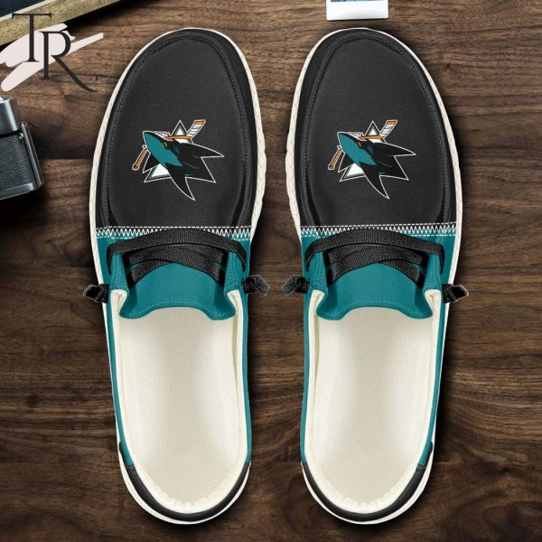 Personalized NHL San Jose Sharks Hey Dude Shoes