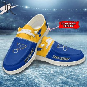 Personalized NHL St. Louis Blues Hey Dude Shoes