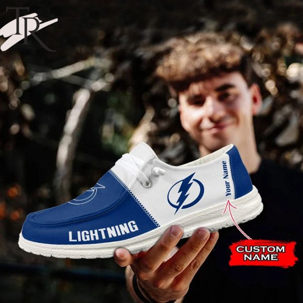 Personalized NHL Tampa Bay Lightning Hey Dude Shoes