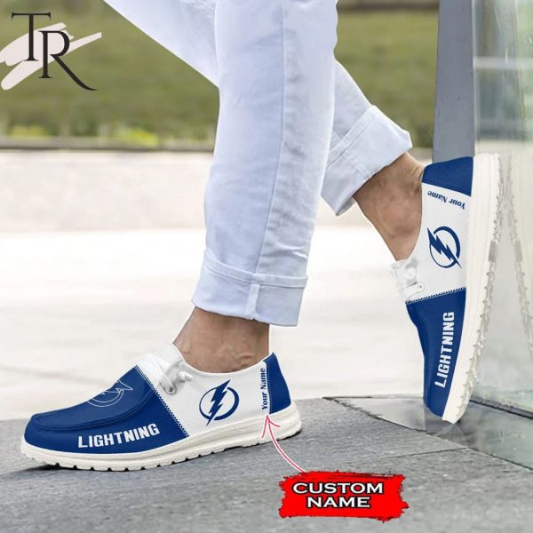 Personalized NHL Tampa Bay Lightning Hey Dude Shoes