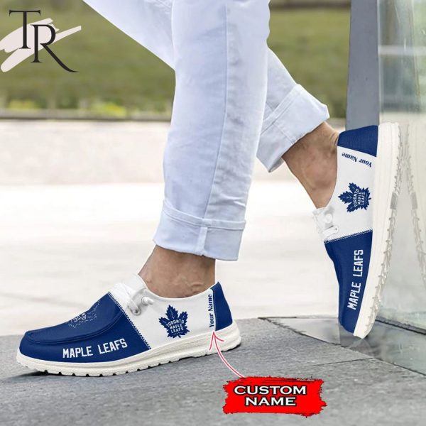 Personalized NHL Toronto Maple Leafs Hey Dude Shoes