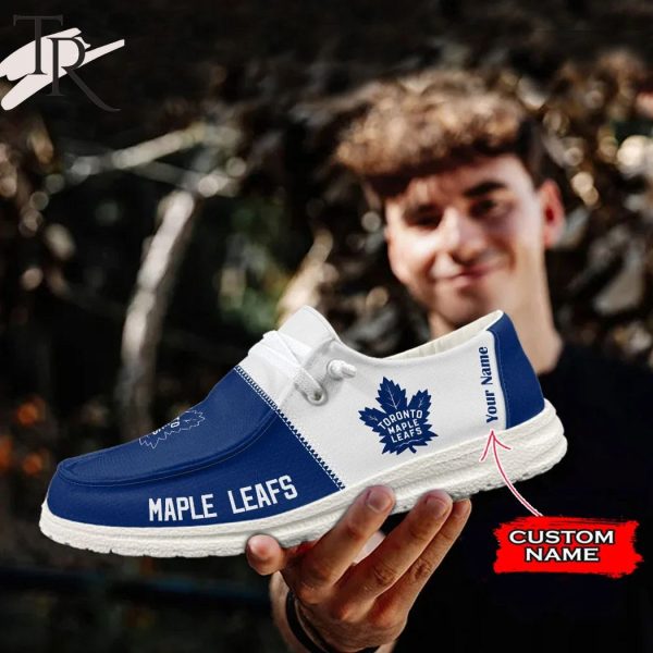 Personalized NHL Toronto Maple Leafs Hey Dude Shoes