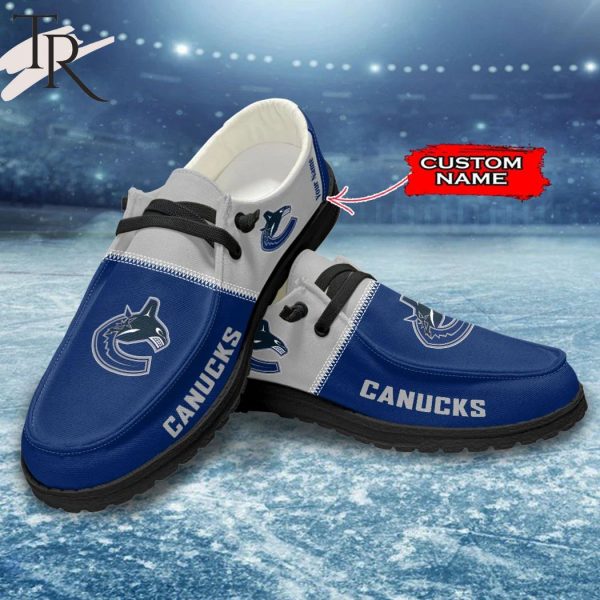 Personalized NHL Vancouver Canucks Hey Dude Shoes