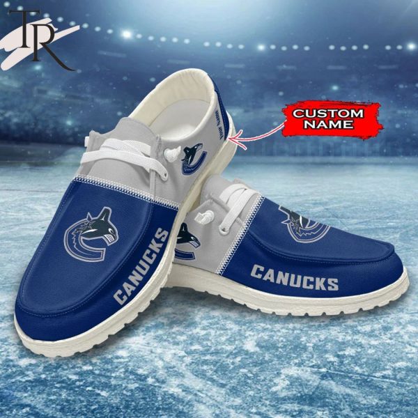 Personalized NHL Vancouver Canucks Hey Dude Shoes