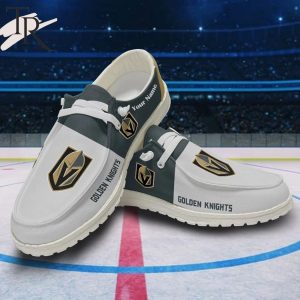 Personalized NHL Vegas Golden Knights Hey Dude Shoes