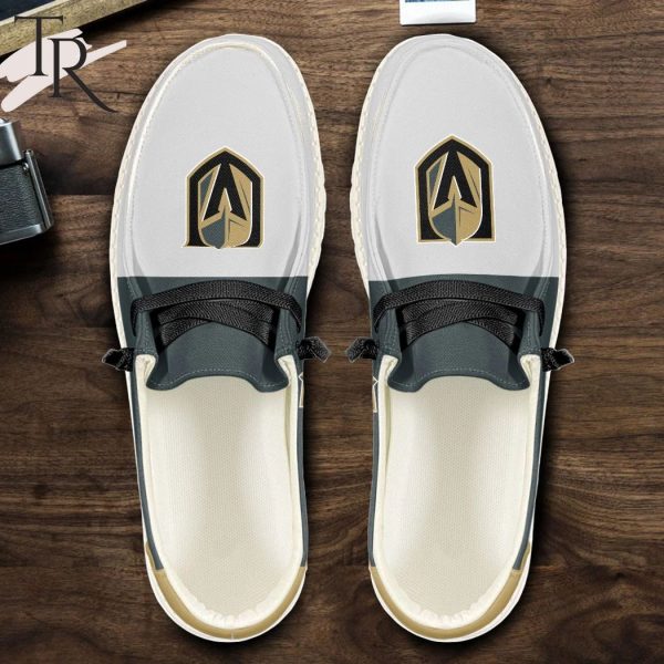 Personalized NHL Vegas Golden Knights Hey Dude Shoes