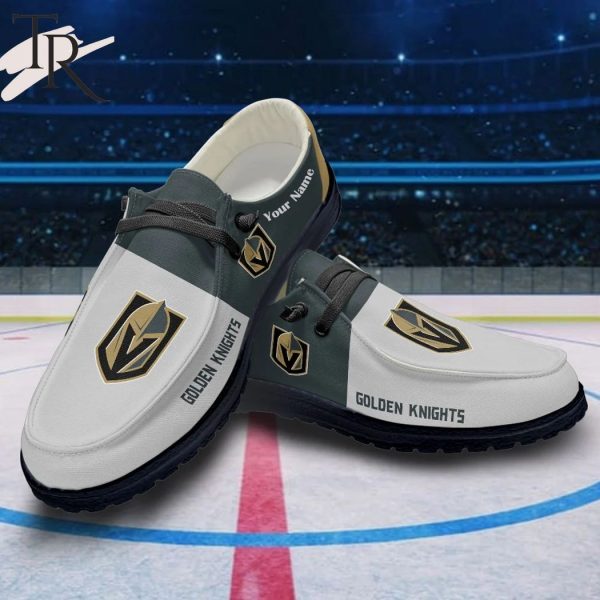 Personalized NHL Vegas Golden Knights Hey Dude Shoes