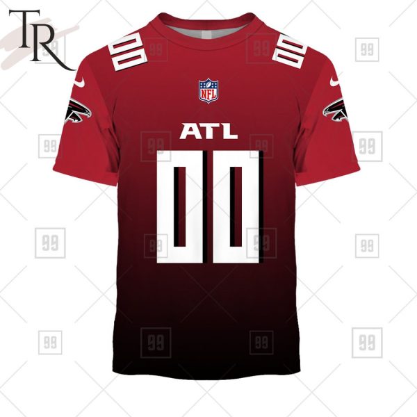Personalized NFL Atlanta Falcons Alternate Jersey Hoodie 2223