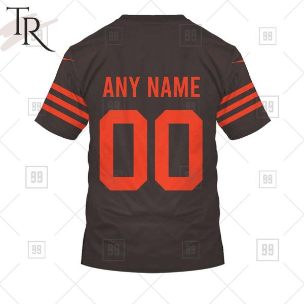 Personalized NFL Cleveland Browns Alternate Jersey Hoodie 2223
