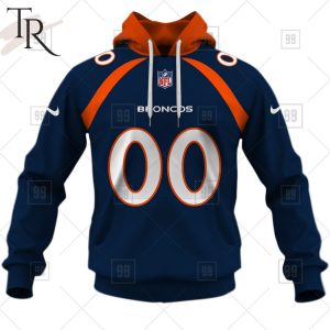 Personalized NFL Denver Broncos Alternate Jersey Hoodie 2223