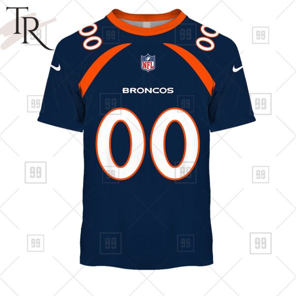 Personalized NFL Denver Broncos Alternate Jersey Hoodie 2223