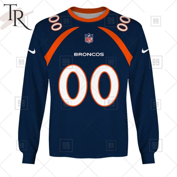 Personalized NFL Denver Broncos Alternate Jersey Hoodie 2223