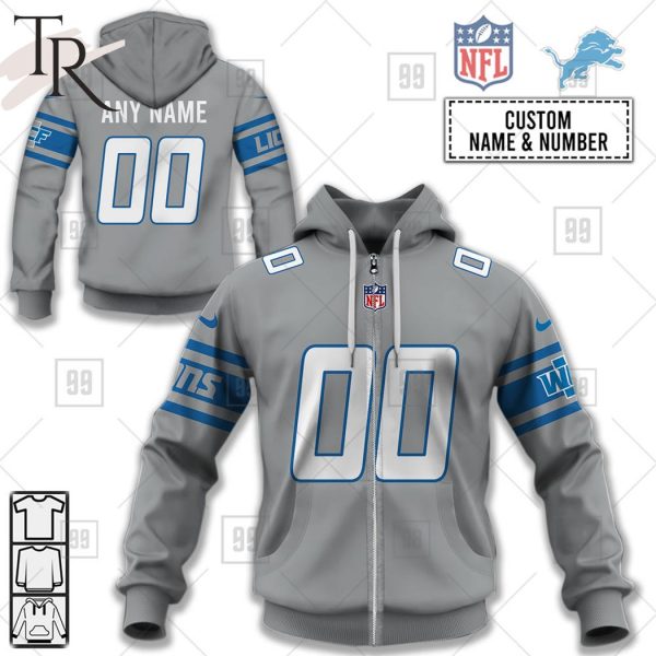 Personalized NFL Detroit Lions Alternate Jersey Hoodie 2223