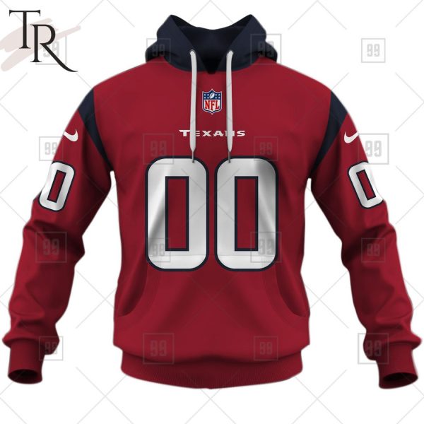 Personalized NFL Houston Texans Alternate Jersey Hoodie 2223