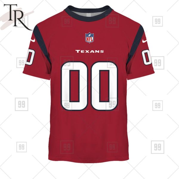 Personalized NFL Houston Texans Alternate Jersey Hoodie 2223