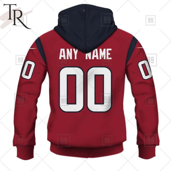 Personalized NFL Houston Texans Alternate Jersey Hoodie 2223