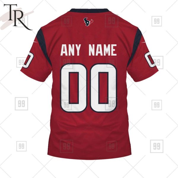 Personalized NFL Houston Texans Alternate Jersey Hoodie 2223