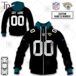 Personalized NFL Jacksonville Jaguars Alternate Jersey Hoodie 2223